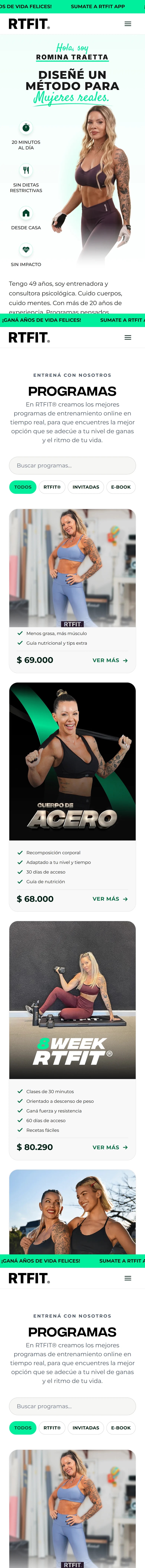 RTFIT® en el teléfono