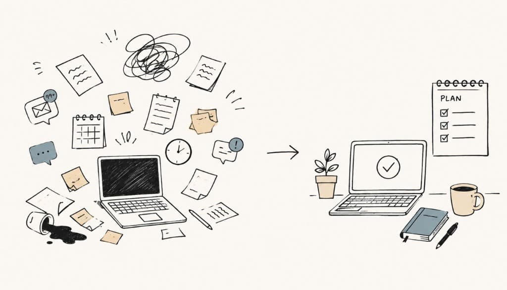 3 reglas para reordenar tus procesos y trabajar con intención - Tiny Studio