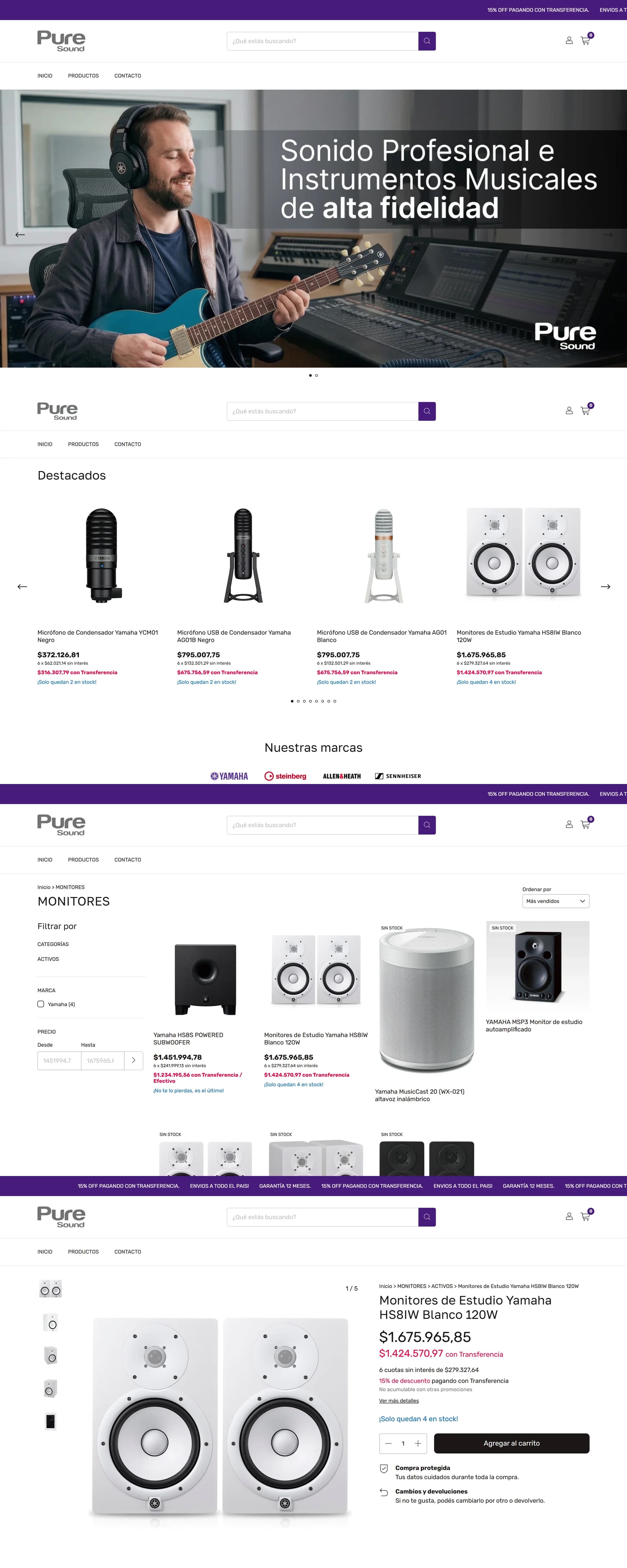Web de Pure Sound